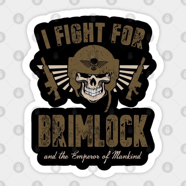 FIGHT FOR BRIMLOCK Sticker by Absoluttees